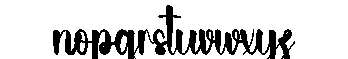 Beach Justime Font LOWERCASE
