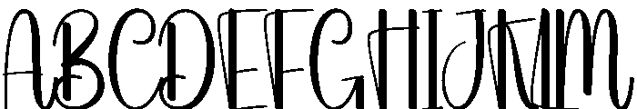 Beach Kindred Font UPPERCASE