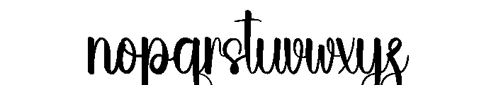 Beach Kindred Font LOWERCASE
