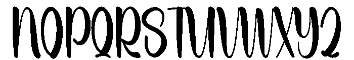 Beach Luxury Font UPPERCASE