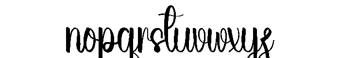 Beach Marita Font LOWERCASE