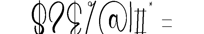 Beach Merrydate Font OTHER CHARS