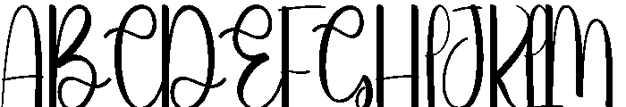 Beach Merrydate Font UPPERCASE