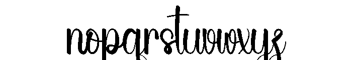 Beach Merrydate Font LOWERCASE