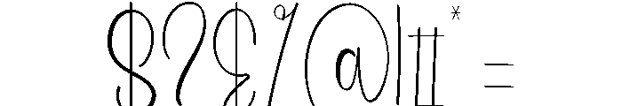 Beach Midnight Font OTHER CHARS