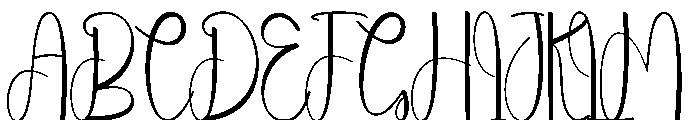 Beach Midnight Font UPPERCASE