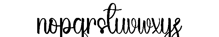 Beach Midnight Font LOWERCASE