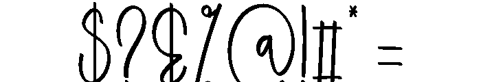 Beach Moonsthik Font OTHER CHARS