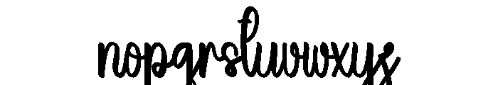 Beach Moonsthik Font LOWERCASE