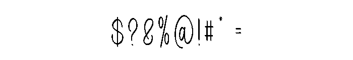 Beach Naruko Font OTHER CHARS