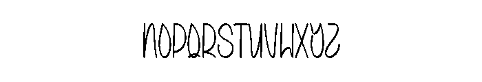 Beach Naruko Font LOWERCASE