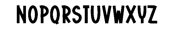 Beach Nothing Font LOWERCASE