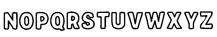 Beach Outline Regular Font UPPERCASE