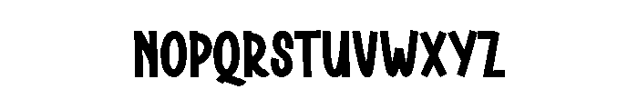 Beach Point Font LOWERCASE