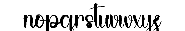 Beach Ragamufin Font LOWERCASE