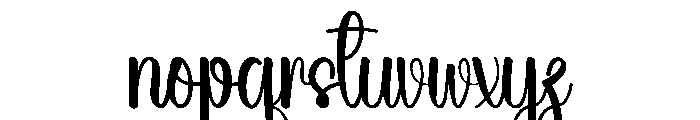Beach Remimber Font LOWERCASE