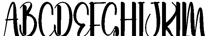 Beach Roselya Font UPPERCASE
