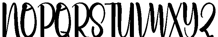 Beach Roselya Font UPPERCASE