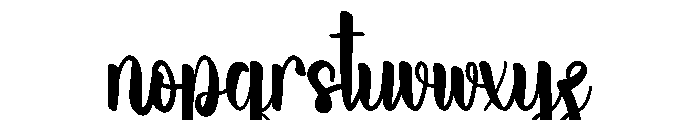 Beach Roselya Font LOWERCASE