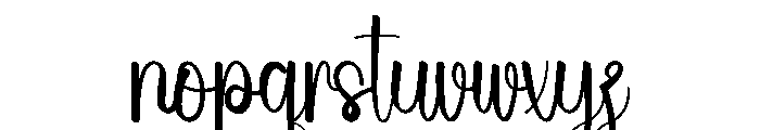 Beach Salwather Font LOWERCASE