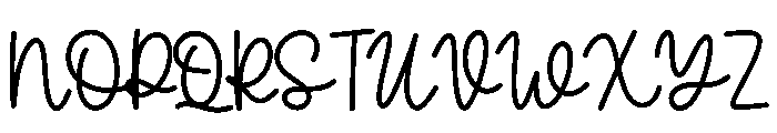 Beach Script Font UPPERCASE