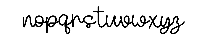 Beach Script Font LOWERCASE