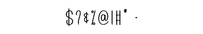 Beach Shining Font OTHER CHARS