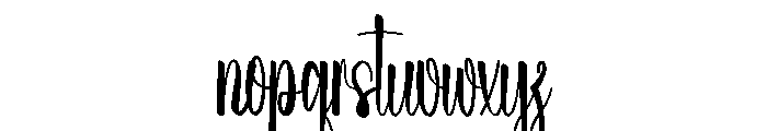 Beach Sorellia Font LOWERCASE