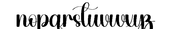 Beach Southine Font LOWERCASE