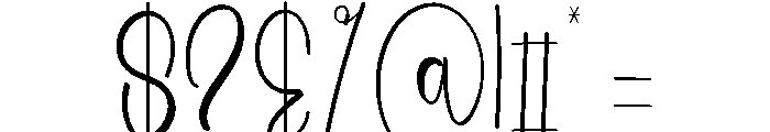 Beach Sparkle Font OTHER CHARS