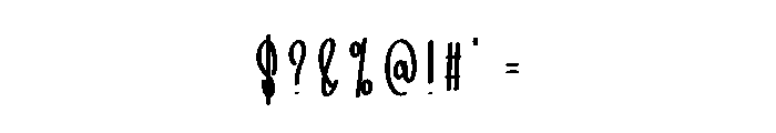 Beach Spider Font OTHER CHARS