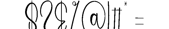 Beach Stylishing Font OTHER CHARS