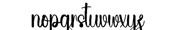 Beach Stylishing Font LOWERCASE