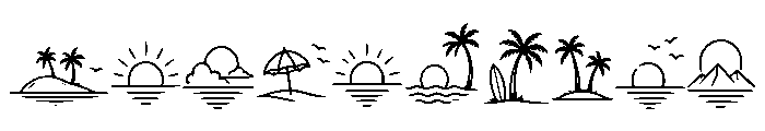 Beach Sunset Swash Font OTHER CHARS