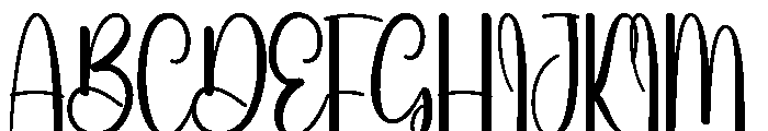 Beach Thursday Font UPPERCASE