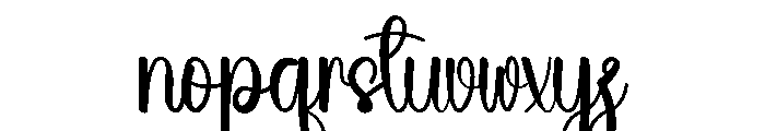 Beach Thursday Font LOWERCASE