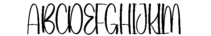 Beach Typhology Font UPPERCASE