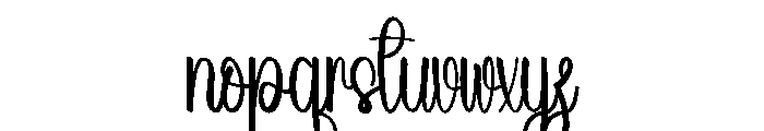 Beach Typhology Font LOWERCASE