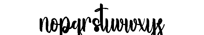 Beach Viputate Font LOWERCASE
