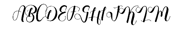 Beach While Font UPPERCASE