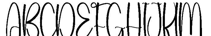 Beach Wonderkid Font UPPERCASE