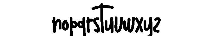 Beach Yourself Font LOWERCASE