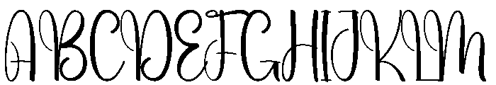 Beach Zelfarine Font UPPERCASE