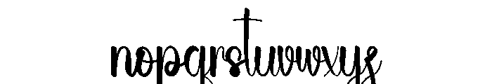Beach Zelfarine Font LOWERCASE