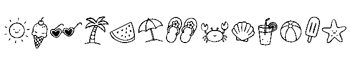 BeachStuff Font UPPERCASE