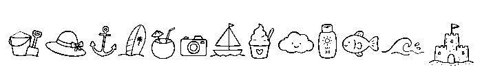 BeachStuff Font UPPERCASE