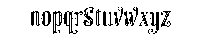 Beardley Font LOWERCASE