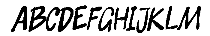 Beasstro Slant Font UPPERCASE