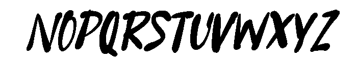 Beasstro Slant Font UPPERCASE