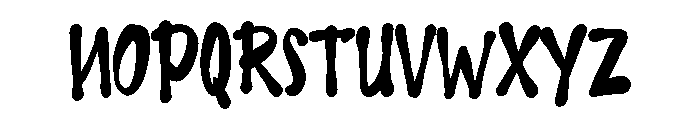 Beasstro Font LOWERCASE